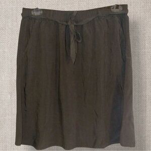 SOYA-CONCEPT OLIVE BELTED MINI SKIRT